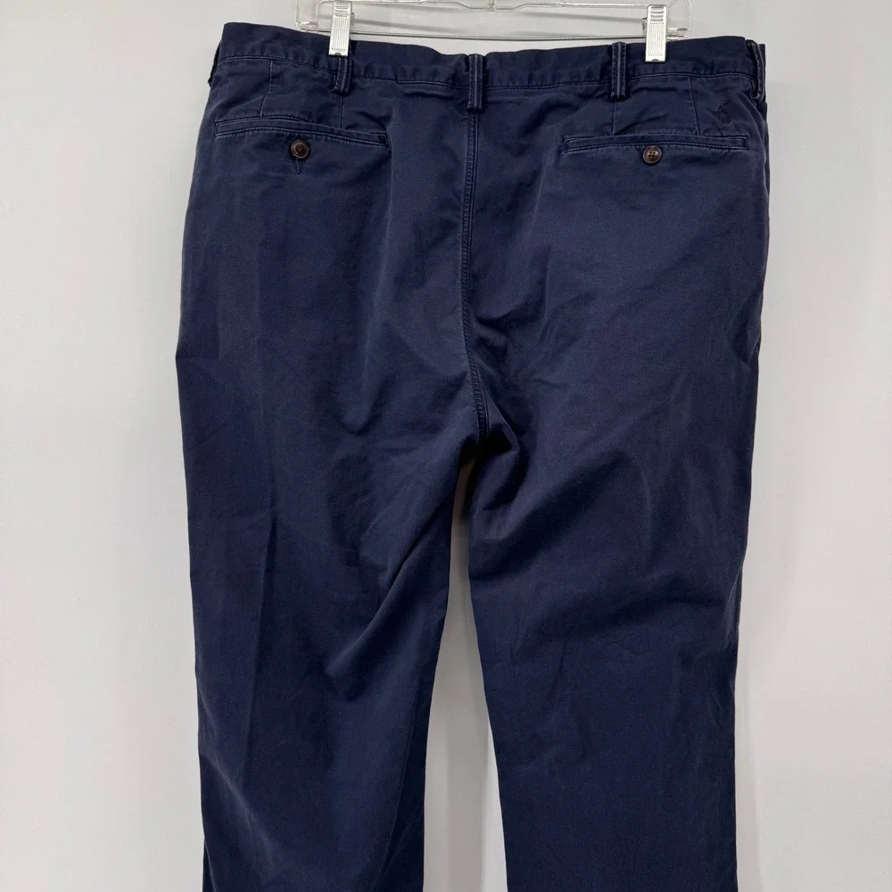 Polo Ralph Lauren Chino Pants Mens 40x36 Navy Blue Stretch Classic Fit Straight